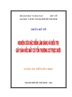 Nghiên cứu đặc điểm lâm sàng và điều trị gãy sàn hốc mắt có tổn thương cơ trực dưới