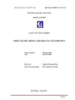 THIẾT kế hệ THỐNG nồi hơi tàu dầu5300 DWT 