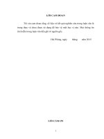 Một số biện pháp cơ bản chống thất thu thuế đối với các doanh nghiệp trên địa bàn quận hải an   TP hải phòng 