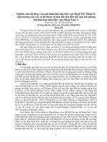 Nghiên cứu độ nhạy của mô hình khí hậu khu vực RegCM3.