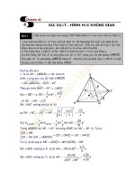 CHỦ ĐÊ: XÁC SUẤT VÀ HÌNH HỌC KHÔNG GIAN THẦY NGUYỄN TIẾN CHINH
