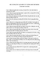 Đề cương ôn tập Câu hỏi ôn tập môn tư tưởng hồ chí minh có trả lời