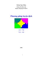 Phương pháp luyện dịch Anh  Việt, Việt  Anh  Dương Ngọc Dũng, Đại học Tổng hợp TP HCM