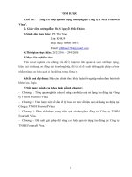 báo cáo thực tập tốt nghiệp “ nâng cao hiệu quả sử dụng lao động tại công ty TNHH fourwell vina”