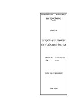 XÂY DỰNG và QUẢN lý DANH mục đầu tư CHỨNG KHOÁN ở VIỆT NAM 