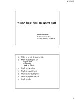 Bài giảng thuốc trị kí sinh trùng và nấm   PGS TS  võ thị trà an