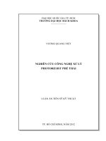 Nghiên cứu công nghệ xử lý photoresist phế thải