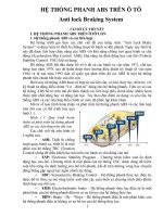 Bài giảng hệ thống phanh ABS trên ô tô
