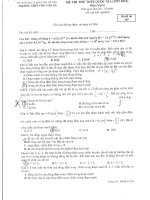 Đề thi thử thpt QG môn vật lý của thpt chu văn an hà nội