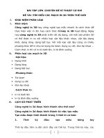 BÀI TẬP LỚN :CHUYÊN ĐỀ KĨ THUẬT CƠ KHÍ