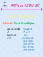 Trình bày về cảm biến đo mức .DISPLACER