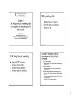 Bài giảng marketing cơ bản   chương 2   trình bày hệ thống thông tin marketing, quá trình nghiên cứu marketing và dự báo nhu cầu