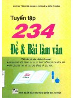 Ebook tuyển tập 234 đề và bài làm văn (tái bản có sửa chữa bổ sung)  phần 1