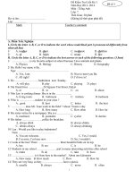 De Thi Tieng Anh lop 7