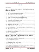 Luận văn tốt nghiệp Giải pháp hoàn thiện công tác phân tích tài chính tại công ty TNHH bao bì Hạo Hãn