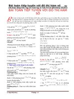 Tiếp tuyến với đồ thị hàm số FILE WORD (BÀI VIẾT ĐƯỢC ĐĂNG TRÊN THTT SỐ 460.2015)