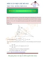 Chuyen de toan OXY ( Bai toan co yeu to truc tam )