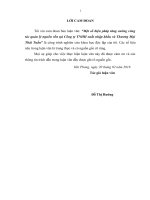 Một số biện pháp tăng cường công tác quản lý nguồn vốn tại công ty TNHH xuất nhập khẩu và thương mại thái tuấn 