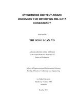 Structured content aware discovery for improving XML data consistency