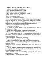 UNIT 8 thì hiện tại hoàn thành 2