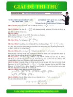 DE THI THU MON TOAN THPTQG CHUYEN LE QUY DON 2016