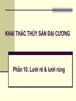Bài giảng khai thác thủy sản đại cương   phần 10  lưới rê  lưới rùng