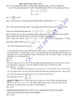 Xác xuất trong các đề thi thử quốc gia tốt nghiệp 2016