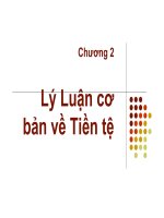 Bài giảng chương 2  lý luận cơ bản về tiền tệ – ths  nguyễn anh tuấn