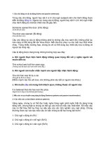 Câu bị động cho các bạn học tiếng anh