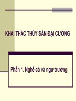 Bài giảng khai thác thủy sản đại cương   phần 1  nghề cá và ngư trường