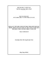 KHẢO SÁT TIẾT DIỆN SINH NEUTRON THEO PHÂN BỐ GÓC TRONG PHẢN ỨNG (P,N) VỚI CÁC MỨC NĂNG LƯỢNG BẮN PHÁ KHÁC NHAU LÊN BIA NIKEN VÀ BIA CHÌ