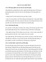 Đáp án môn luật hiến pháp 