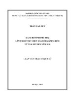 Đảng bộ tỉnh phú thọ lãnh đạo thực hiện xóa đói giảm nghèo từ năm 1997 đến năm 2010