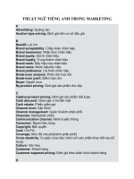 THUẬT NGỮ TIẾNG ANH TRONG MARKETING