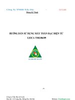 Hướng dẫn nhanh các thao tác cơ bản với thế hệ máy toàn đạc điện tử Leica TS02