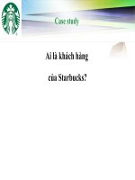 Quản trị marketing đề tài ai là khách hàng của starbucks