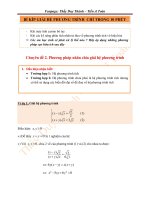 bi kiep giai he phuong trinh Dai Hoc trong 10 phut