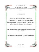 Đảng bộ tỉnh hải dương lãnh đạo xây dựng lực lượng dân quân du kích trong kháng chiến chống thực dân pháp từ năm 1946 đến năm 1954