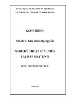 Giáo trình mô đun  sửa chữa bộ nguồn nghề   kỹ thuật sửa chữa lắp ráp máy tính