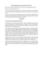 IELTS SPEAKING PART 2- chủ đề PLACES