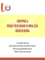 phân tích hành vi mua của khách hàng