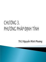 Bài giảng chương 3  phương pháp định tính   th s nguyễn minh phương
