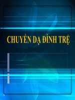 CHUYỂN DẠ ĐÌNH TRỆ