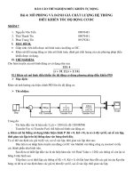 Báo cáo thí nghiệm điều khiển tự động bài 4 mô phỏng và đánh giá chất lượng hệ thống điều khiển tốc độ động cơ DC