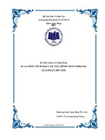 Đề tài phân tích báo cáo tài chính vietcombank giai đoạn 2007  2010