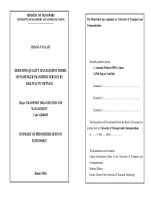 Designing quality management model of passenger transport service by railway in vietnam