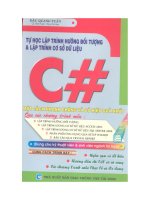 Ebook tự học lập trình hướng đối tượng và lập trình cơ sở dữ liệu bằng c  phần 1