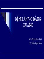 Bệnh án vỡ bàng quang 