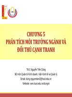 bài giảng quản trị marketing  phân tích môi trường ngành và đối thủ cạnh tranh
