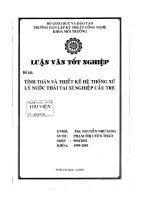Tính toán và thiết kế hệ thống xử lý nước thải tại Xí nghiệp Cầu Tre